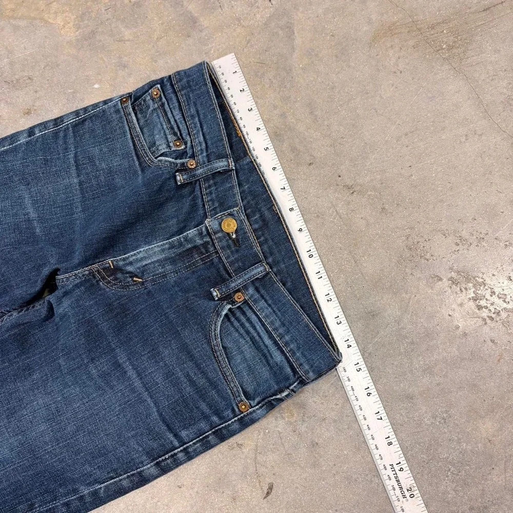 Levis 511 Slim Fit Dark Wash Jeans Mens W30 L32 Faded Whiskered Denim 0185